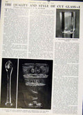 Original Old Antique Print Quality Cut Glass Making Cricket Balls By Hand