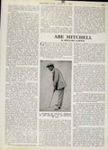 Original Old Vintage Print Abe Nmitchell By B Darwin 1947 Country Life Golf 20th