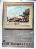 Old Vintage Print Fisher Humpries Farm Machinery 1947 Country Life Adver 20th