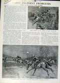 Original Old Vintage Print Point To Point Problems 1947 Horse Racing 20th