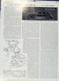 Original Old Vintage Print Car Wireless Sets 1947 Country Life Motorin 20th
