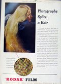 Old Vintage Print Photography Splits A Hair 1947 Country Life Kodak Adve 20th